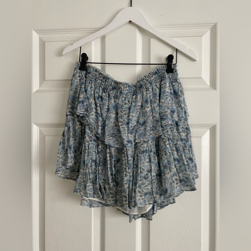 LoveShackFancy Ruffle Mini Skirt - Picture 2 of 3